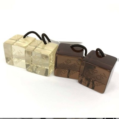 Louis Vuitton Hair Cube Set   2 Pairs Brown & Clear