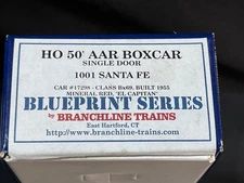 Branchline Blueprint Boxcar 1001 50' Single Door Santa Fe ATSF  17298 New In Box