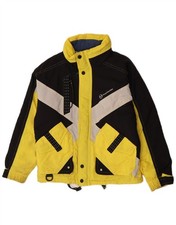 Giacca da sci uomo con cappuccio Sergio Tacchini UK 36 Small giallo colorblock CN11