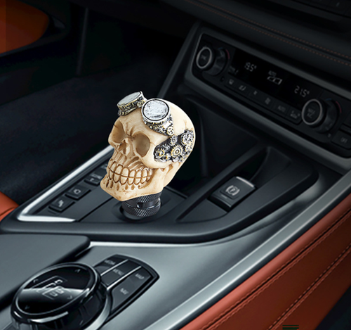  Skull Head Manual Car Gear Stick Shifter Knob Shift Lever Handle Universal - Picture 16 of 20