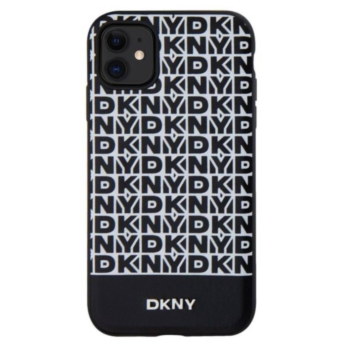 Coque iPhone 11 DKNY rigide noire de finition premium