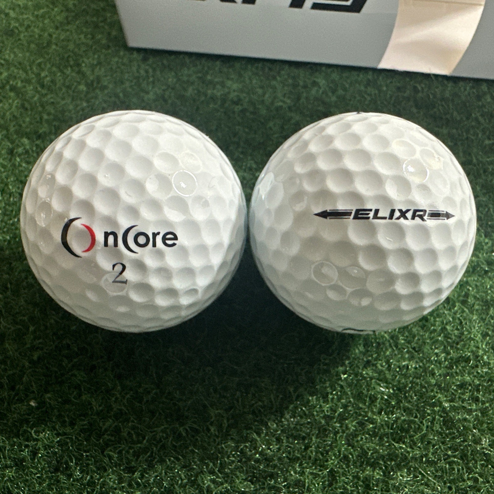Perfect Containers Logo OnCore Elixr Golf Balls 4 Dozen 48 3-piece Urethane Tour Balls New In 4 ...