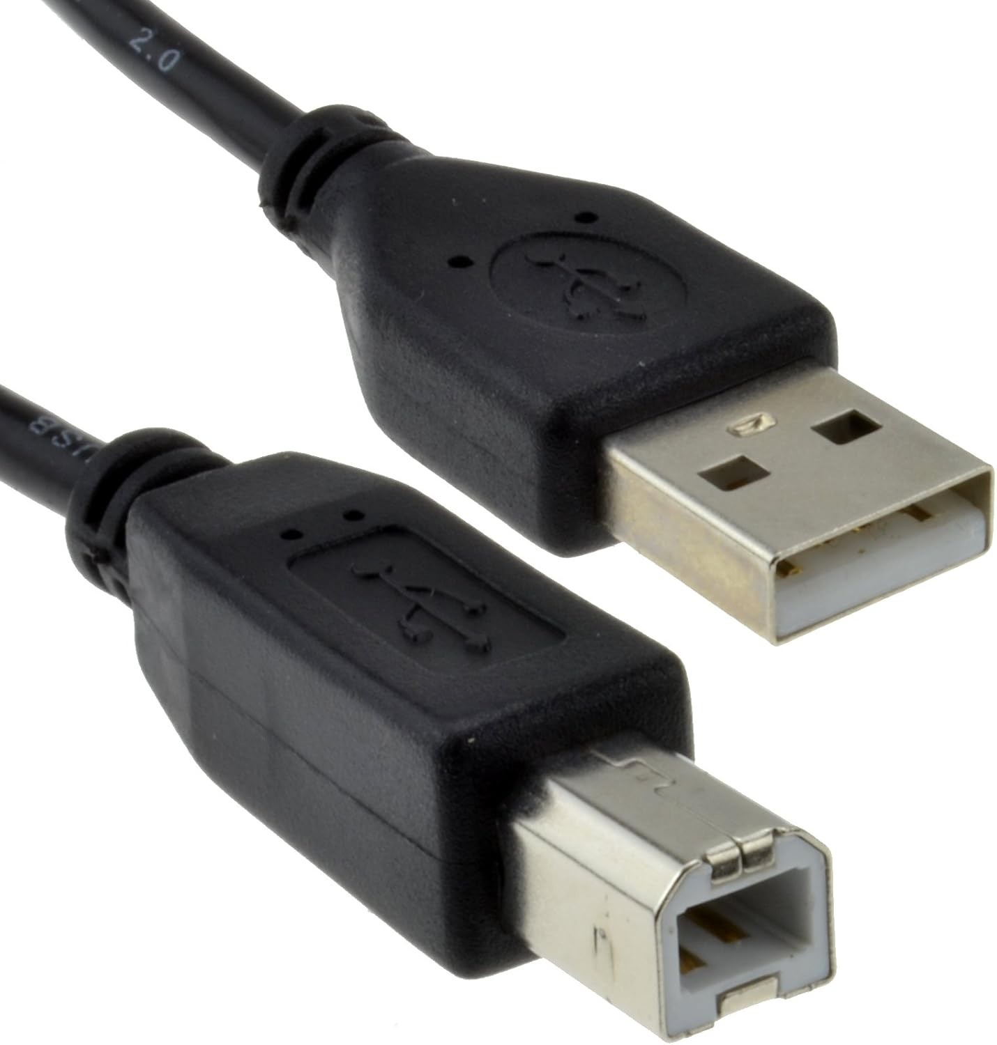 kenable USB 2.0 24AWG High Speed Cable Printer Lead A to B BLACK 5m