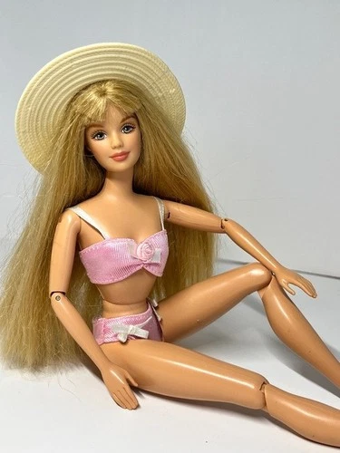 Rare International Vintage 1998 Horse Lovin Barbie Doll Restyled Beach Bikini