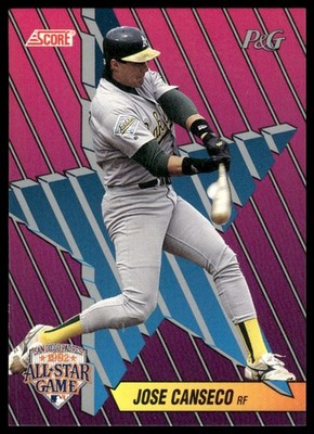 1992 Score Procter & Gamble #8 Jose Canseco