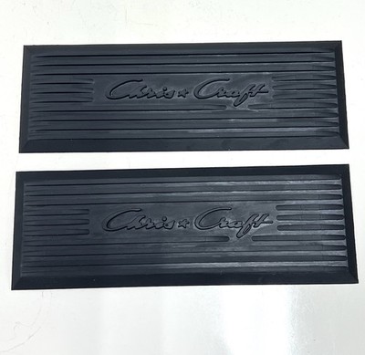2 - NEW Original Style Chris Craft Boat Black Step Pads 2-5/8'' X 7-3/4''