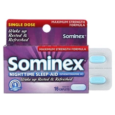 Nighttime Sleep-Aid, Maximum Strength Formula, 50 mg, 16 Caplets