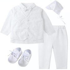 Baptism Outfits For Boys Baby Boy Outfits Christening Gifts White Suits With Dre