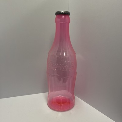 23in Collectable Coca Cola Coin Bank Neon Pink With Cap
