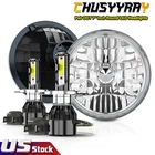 Pair 7"Round LED Headlights Hi/Lo beam Sealed For Chevrolet Chevy Nova 1963-1978