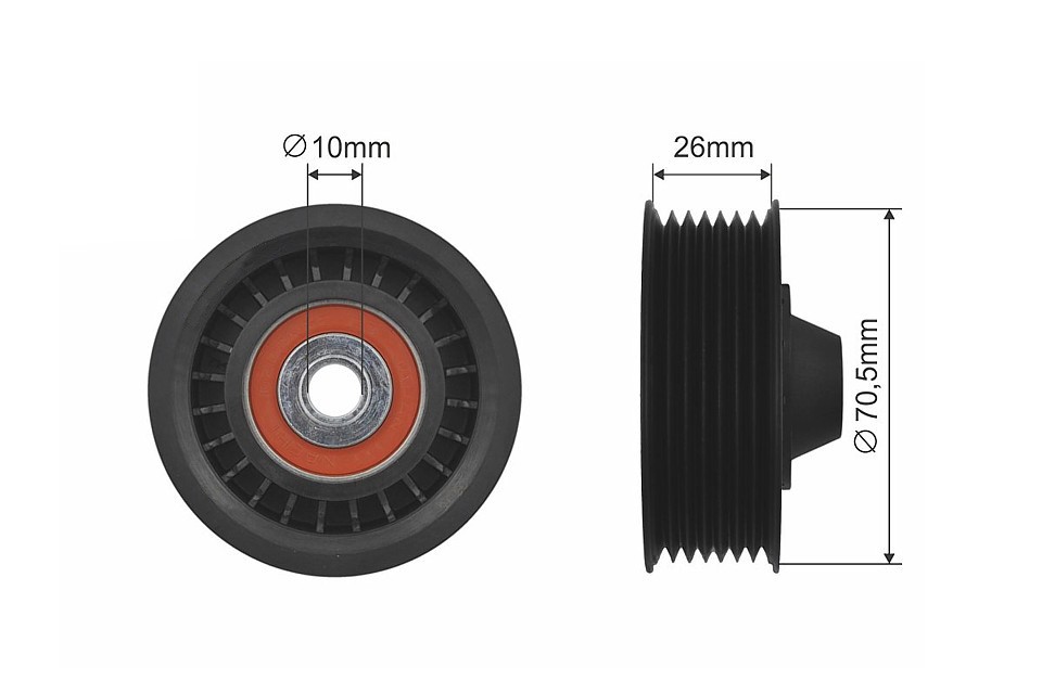 Fits NTY RNK-RE-018 PULLEY IDLER V-BELT ⭐UK Stock⭐ - Image 8