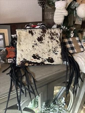Beautiful Cowhide American Darling with Fringe Genuine Leather