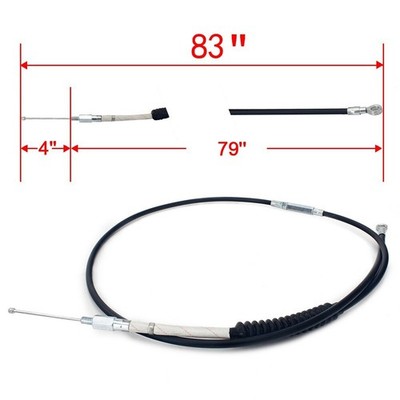 83'' Kupplung Kabel Kupplungszug Clutch Cable für Harley Dyna Fatboy Road Glide
