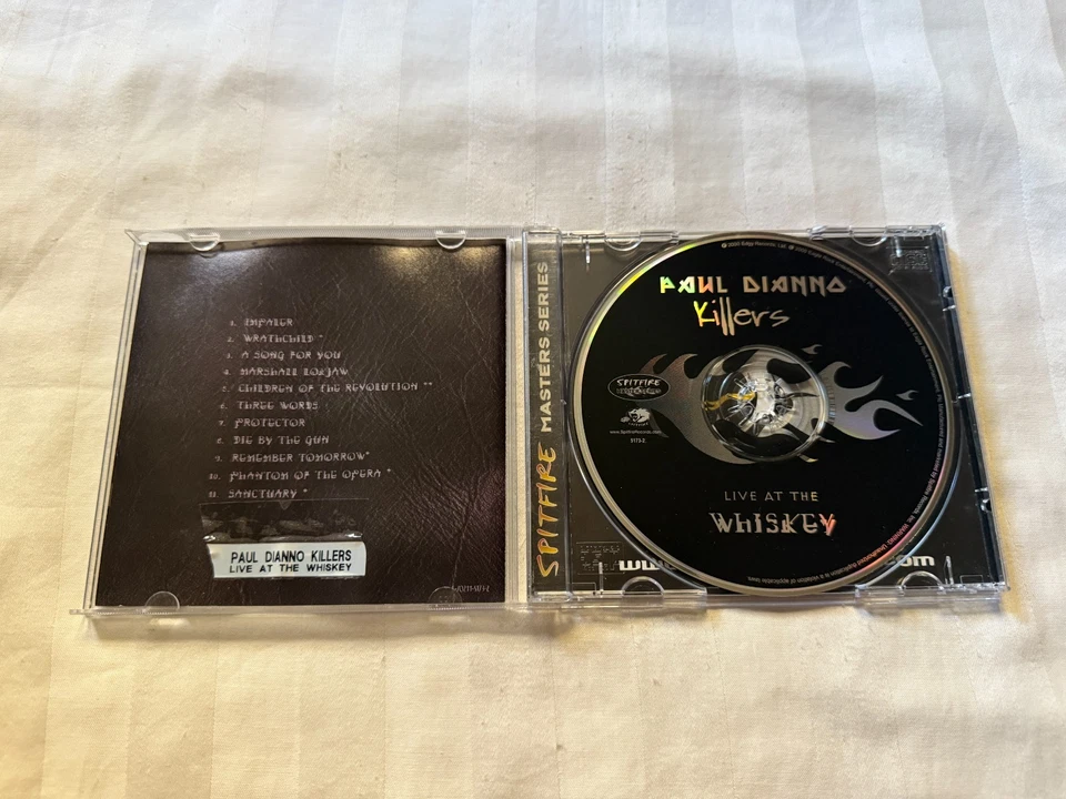 Paul Di'anno Killers - Live at the Whiskey CD 2000 Spitfire Iron Maiden OOP RARE Foto 3 de 3