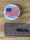 GOD BLESS AMERICA USA Flag Classic Pin Button Collectable United States — photo 3