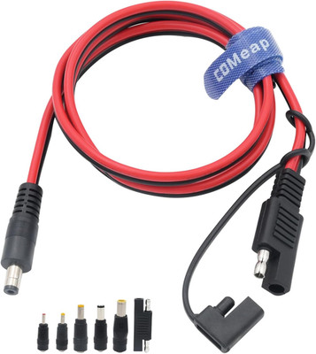 SAE to DC Adapter for Jackery Solar Panel, 3FT SAE Plug to DC5521 Male Connector