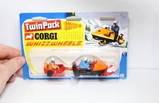 Corgi Juniors 2506 AMF Ski-Daddler Snowmobile & Trailer In Original Box - Mint