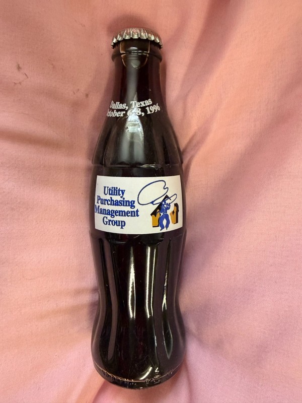 Utility Purchasing Management Group-Dallas Texas-  1996 coke bottle