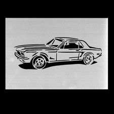 Schablone  Wände Airbrush Basteln Malen Tupfen Schablonen Auto Car  # 2034