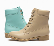 Winterfeste Damen Stiefel stiefelette Leder Schuhe / R6