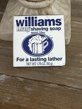 Williams Mug Shaving Soap 1.75 OZ Lasting Lather New - Old Stock - Discontinued