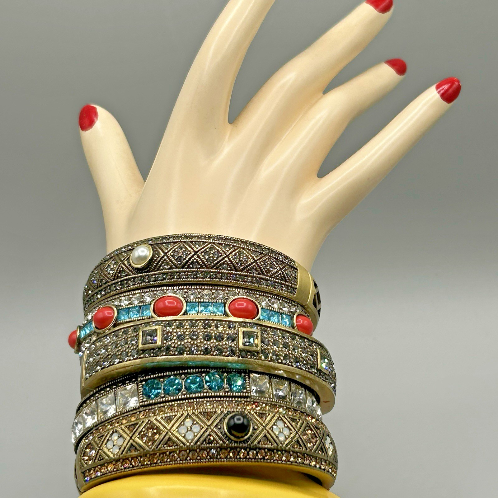 HEIDI DAUS Hinged Stackable Bracelet with Rhinest… - image 6