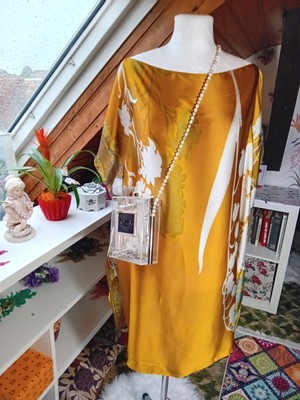 Oversized  Tunika Bluse+Seide Kaftan Sommer Oberteil 44 46 48 50 NEU Übergröße 