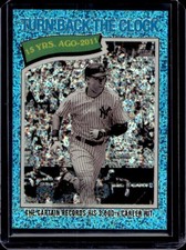2026 Topps Heritage Derek Jeter Chrome Blue Sparkle Turn Back The Clock #335