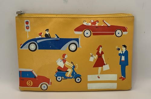 Fragonard Perfumeur Makeup Travel Bag “Tout Roule” Zipper 9x6” Fun Pictures