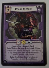 LEGEND OF THE FIVE RINGS L5R UTAKU KOHANA RARE THE HEAVEN'S WILL EDITION
