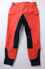 Horze Women's Grand Prix Seora Full Seat Trousers CD4 Red Size US:32 NWT