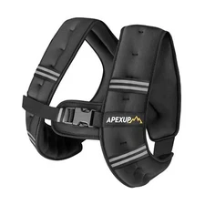 APEXUP Weighted Vest Men 5lbs/10lbs/15lbs/20lbs/25lbs/30lbs Weights with Refl...