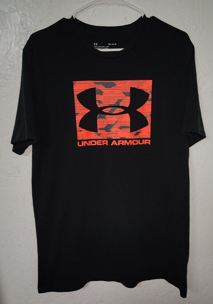 Under Armour Tee T Shirt Black Loose HEATGEAR Medium