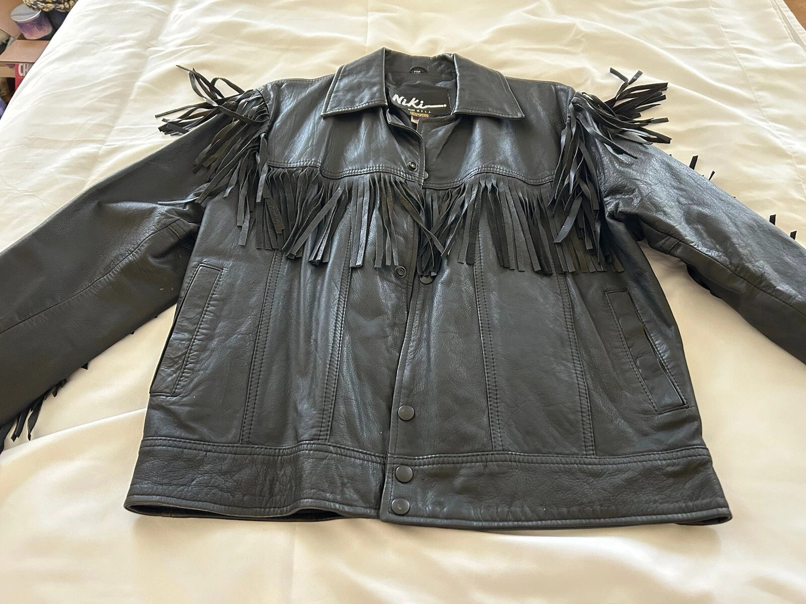 Niki Size 40 genuine, Leather, Women’s Motorcycle Jacket, Black