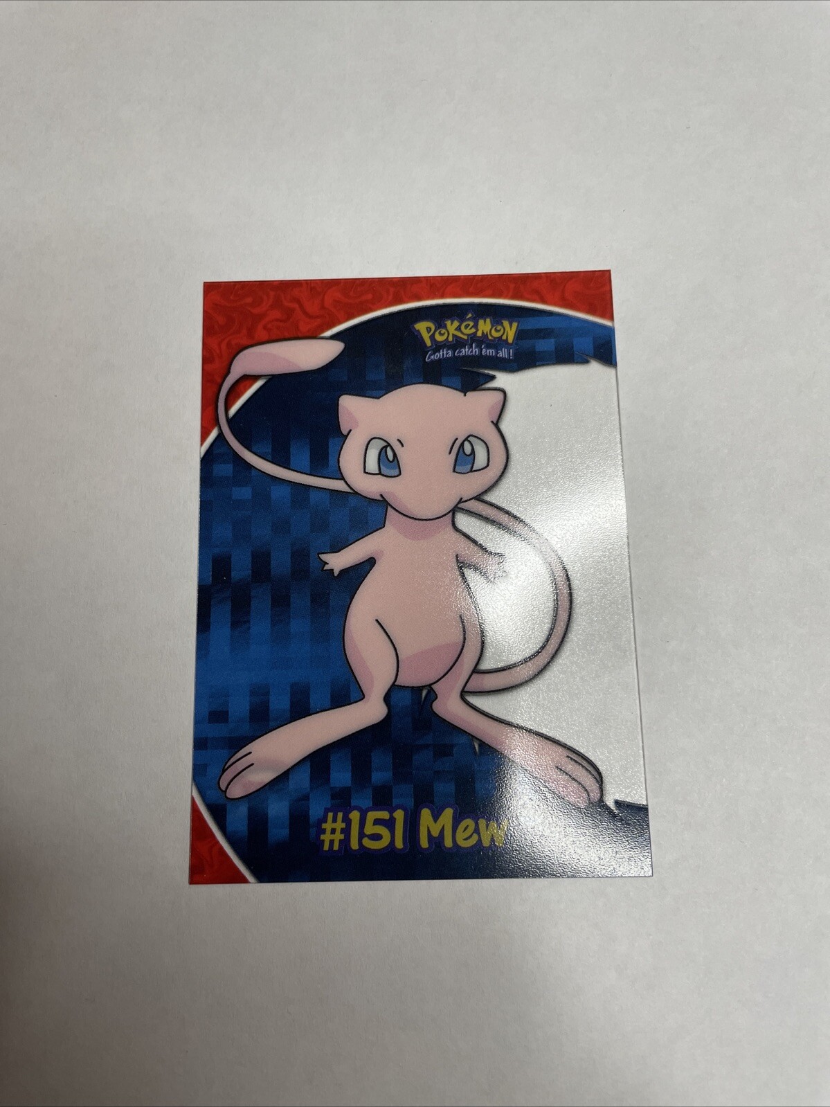 Topps Pokemon MEW #151 PC7 2000 TV Animation Series 1 Clear Card