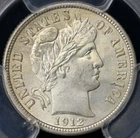 1912 BARBER DIME PCGS MS 64 GREAT FROSTY WHITE LUSTER AND FULLY STRUCK, A FAINT,