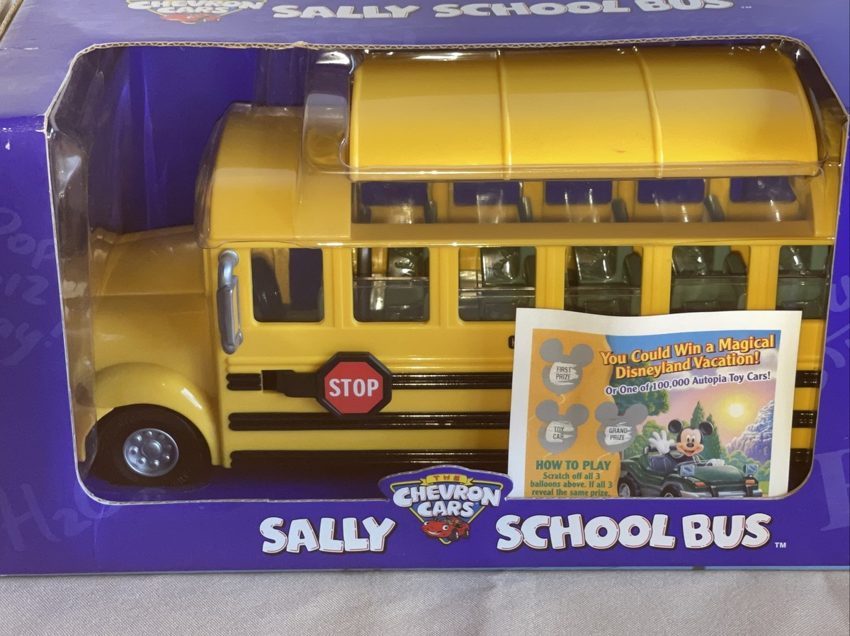 The Chevron Cars Sally School Bus with Removable Roof Vintage Year