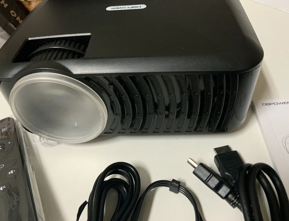 🧷 DBPOWER T22 Portable LED Video Projector, Black 🆕 - Image 2 of 2