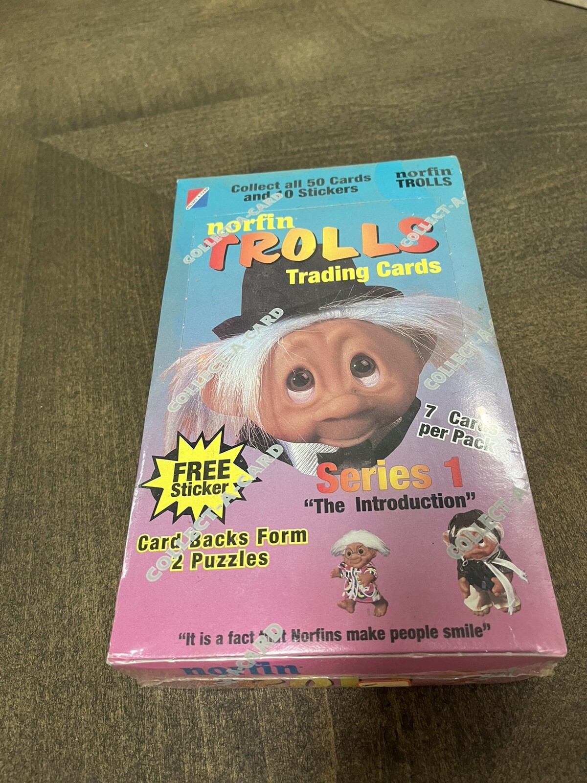 Vintage Trolls Trading Cards 1992 Series 1 Wax Box 36 Pks Sealed Trolls