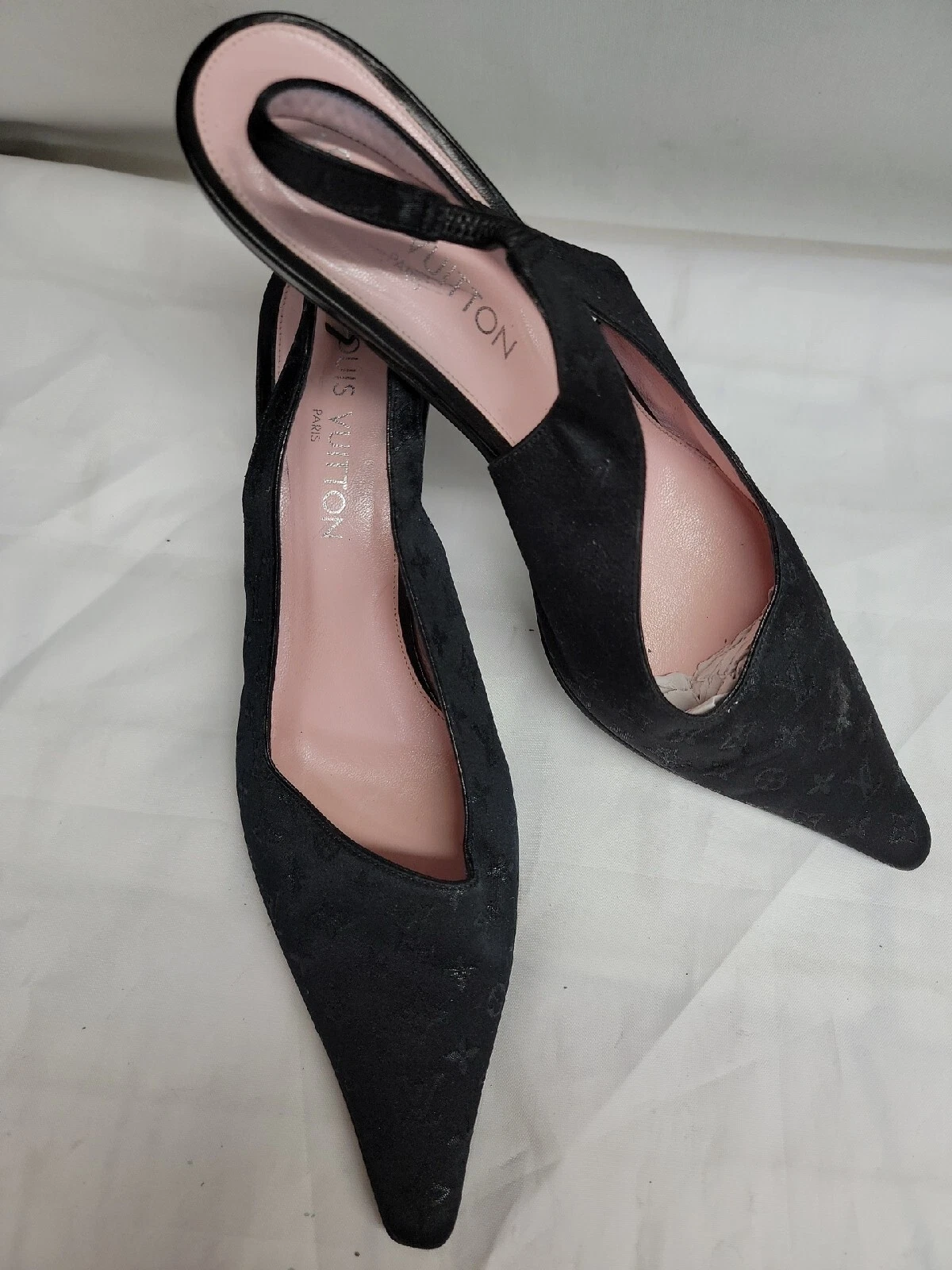 LOUIS VUITTON（LV） SCARPE SANDALI DONNA LOUIS VUITTON TACCO IN TESSUTO taglia 39 5 US 9 5