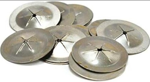 200 Piece Perforated Insulation Pins Self Locking Washers 1-1/2"