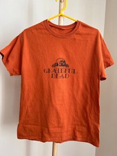 GRATEFUL DEAD Tee - BURNT ORANGE - RARE Preowned