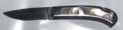 Vintage Hiro Seki Japan Gentleman's Lockback Folding Pocket Knife MOP 3 Closed