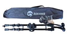 Ruck & River Trekking Poles Aluminum 24.5" to 54" Black Battlbox