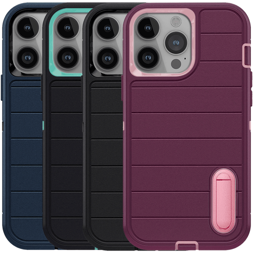 For iPhone 14 Pro Max Shockproof Heavy Duty Kickstand Rugged Phone Case Cover