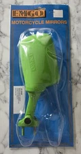 NOS KAWASAKI ZX600 750 EX500 EMGO LEFT HAND GREEN MIRROR 20-29695