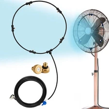 Fan Misting Kit Outdoor Fan Sprayer Cooling System Water Mister For Garden