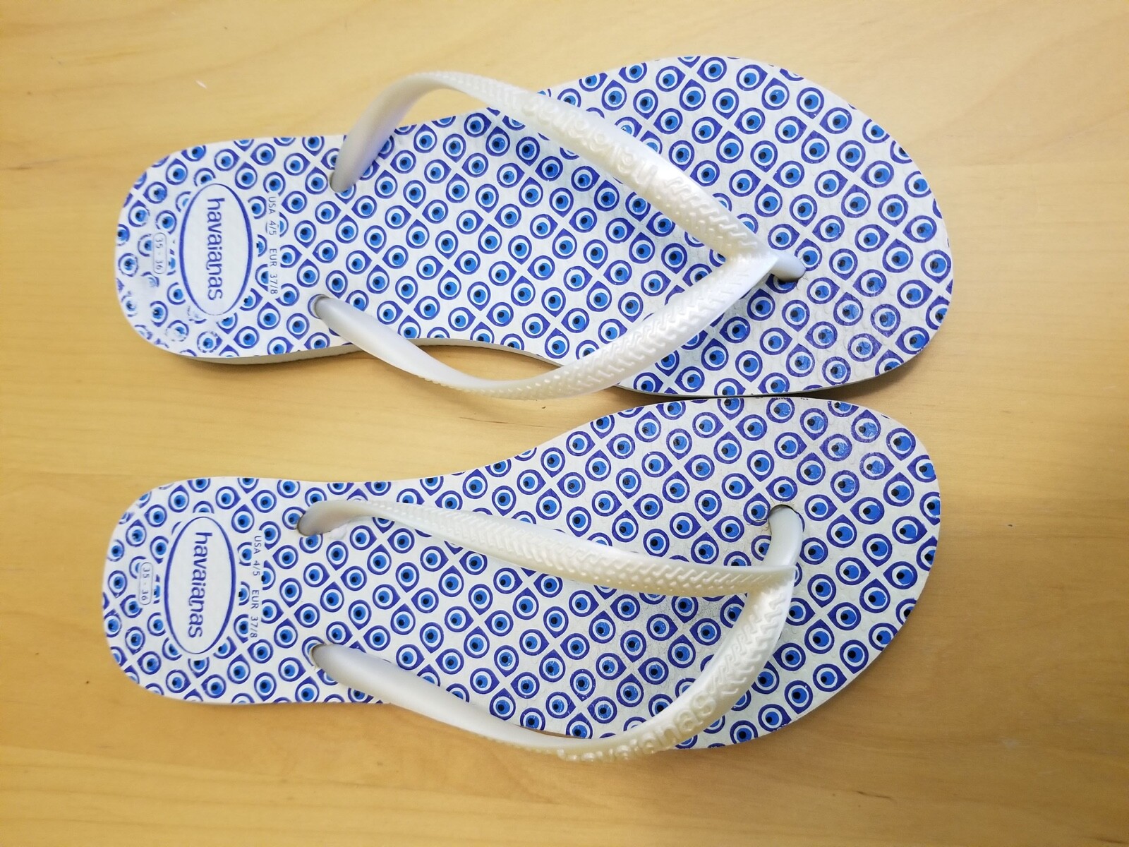 evil eye flip flops