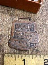 Vtg Caterpillar Bulldozer heavy Equipment Construcktin Key Fob Chain Collector 