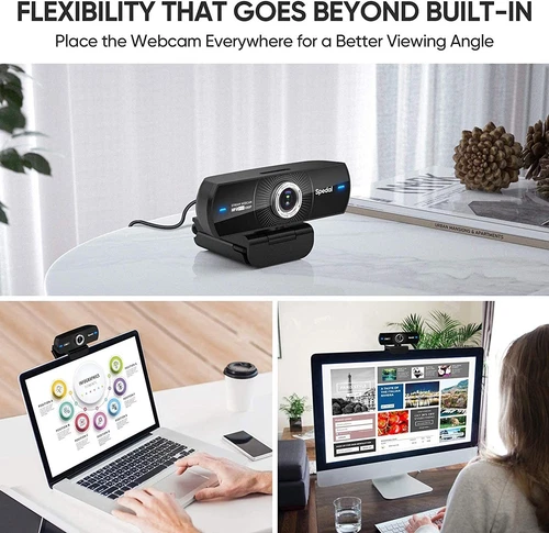 4k/1080p Webcam Streaming with Microphone for Desktop Computer Software USB LOT